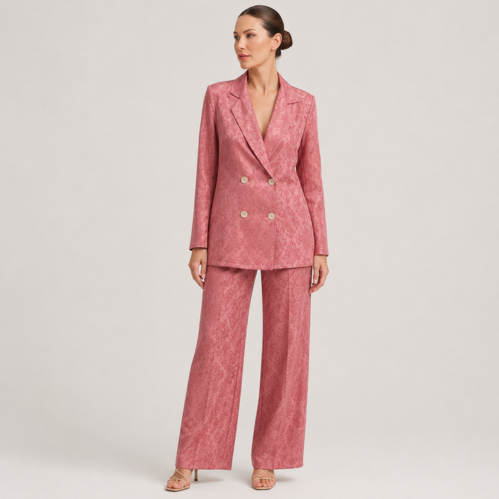 Beatriz | Conjunto de Blazer Cruzado y Pantalón Recto