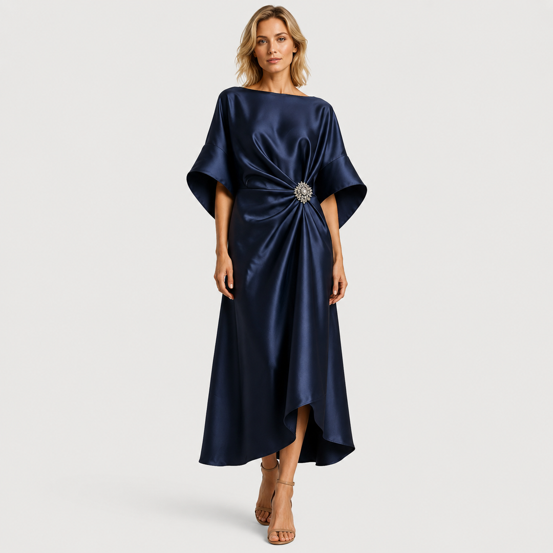 Victoria | Vestido Midi de Fiesta con Manga Amplia