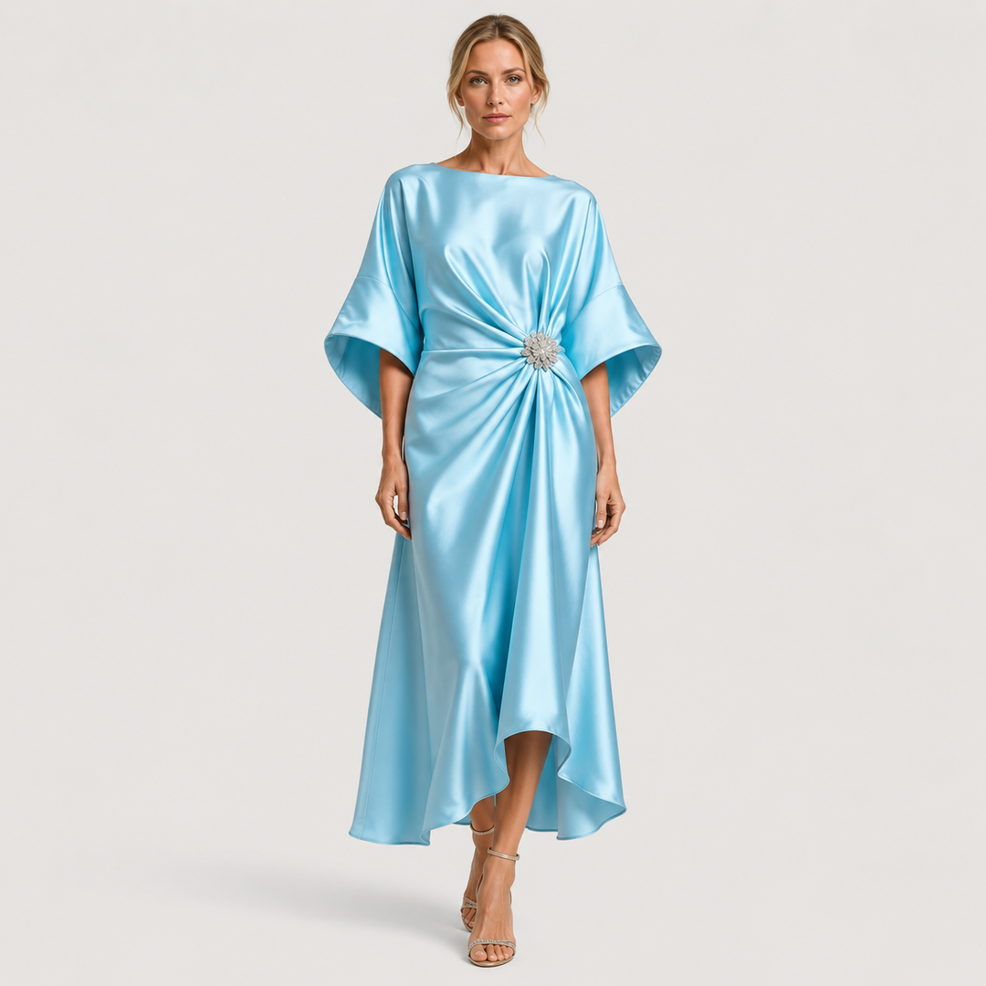 Victoria | Vestido Midi de Fiesta con Manga Amplia