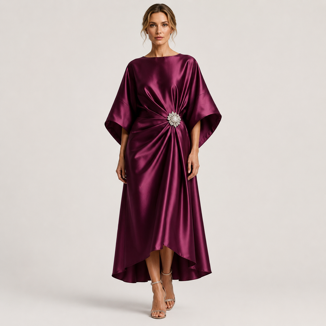 Victoria | Vestido Midi de Fiesta con Manga Amplia