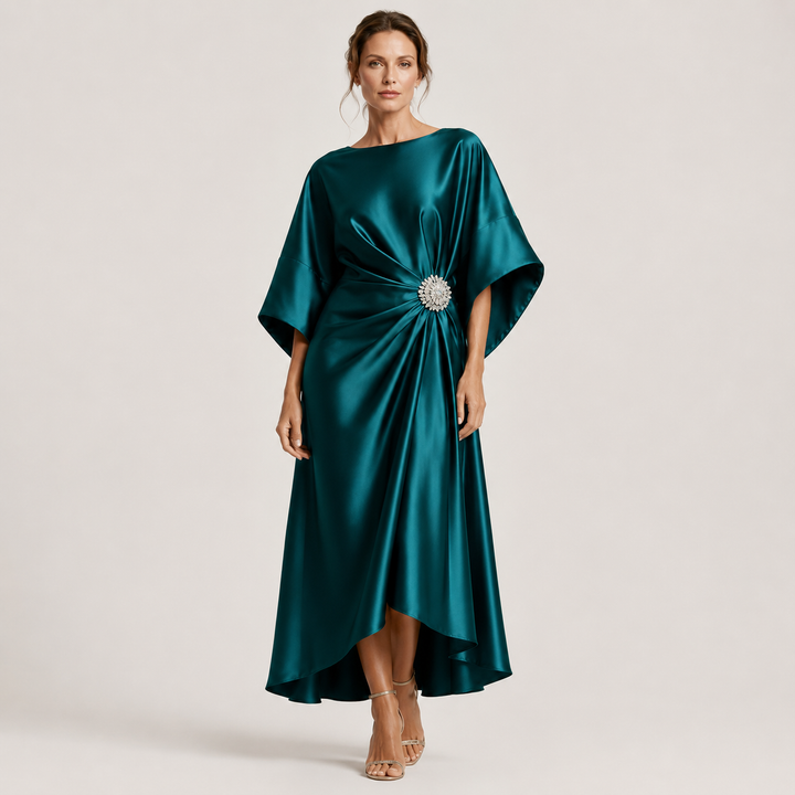 Victoria | Vestido Midi de Fiesta con Manga Amplia