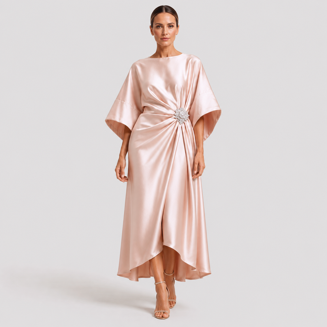 Victoria | Vestido Midi de Fiesta con Manga Amplia