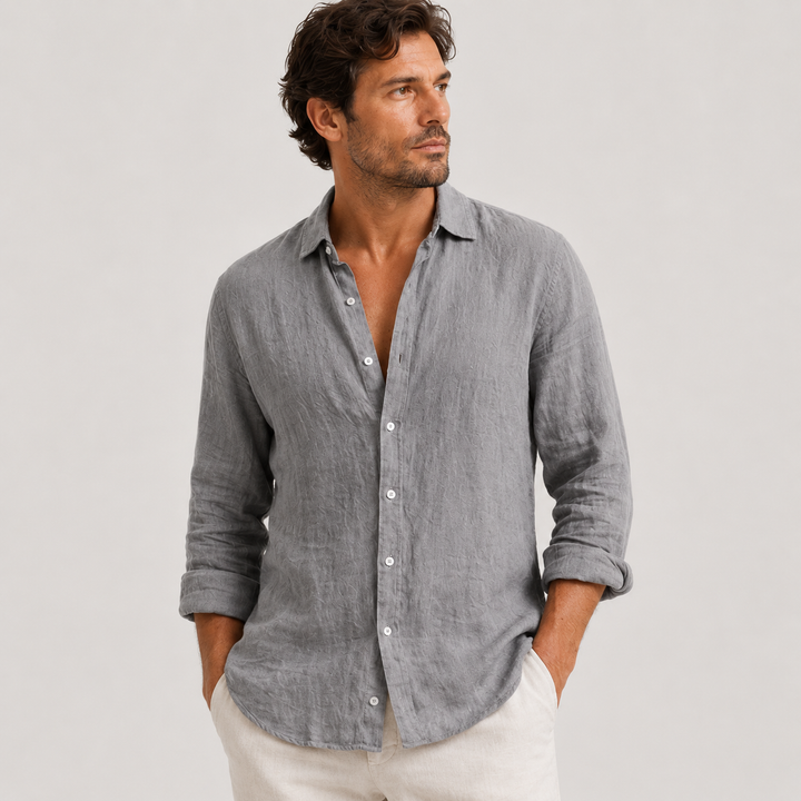 Emilio | Camisa de Lino para Hombre de Manga Larga