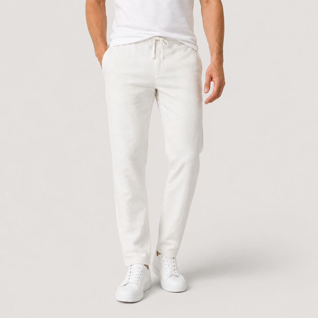 Lucas | Pantalón de Lino de Corte Recto para Hombre