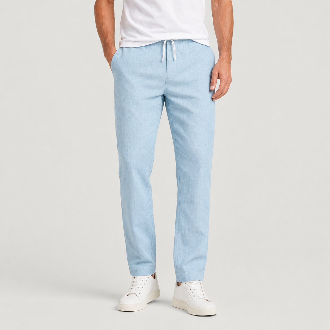 Lucas | Pantalón de Lino de Corte Recto para Hombre