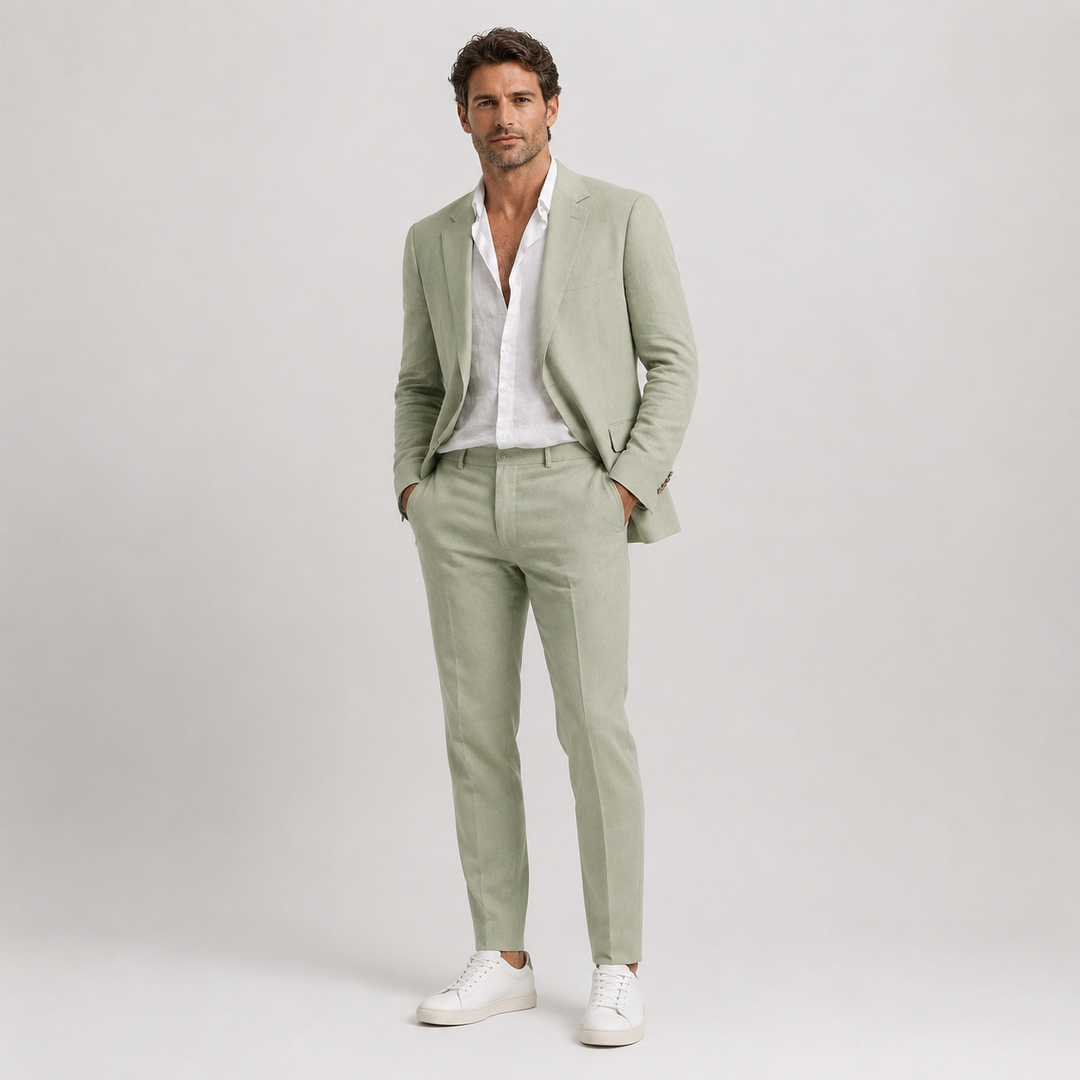Adrián | Traje de Lino Slim Fit para Hombre