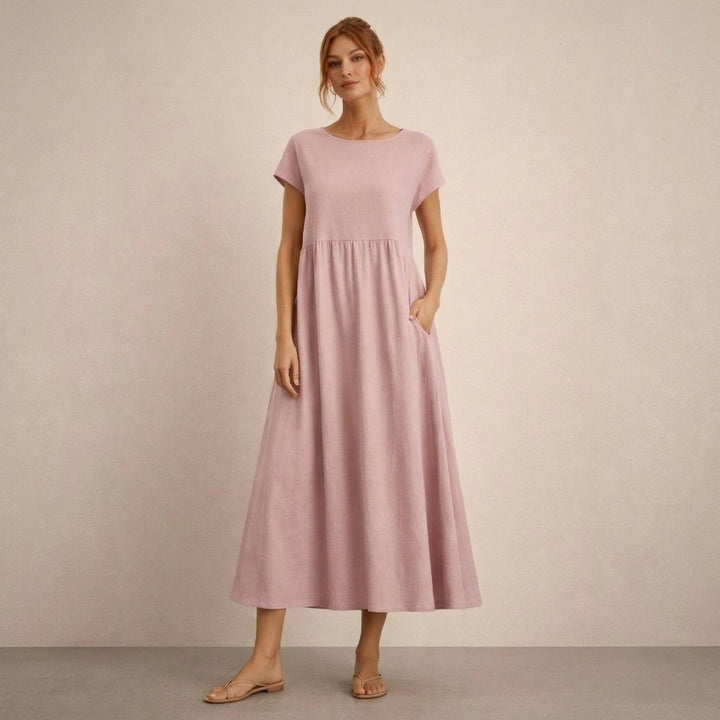 Clara | Wygodna Sukienka Z Kieszeniami