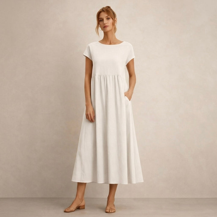 Clara | Wygodna Sukienka Z Kieszeniami