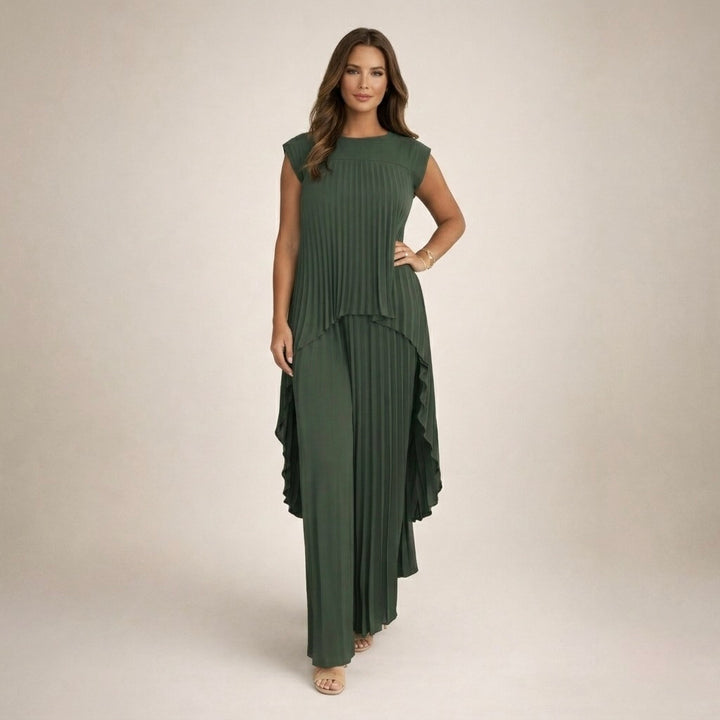 Halina | Elegancki Komplet Z Plisami