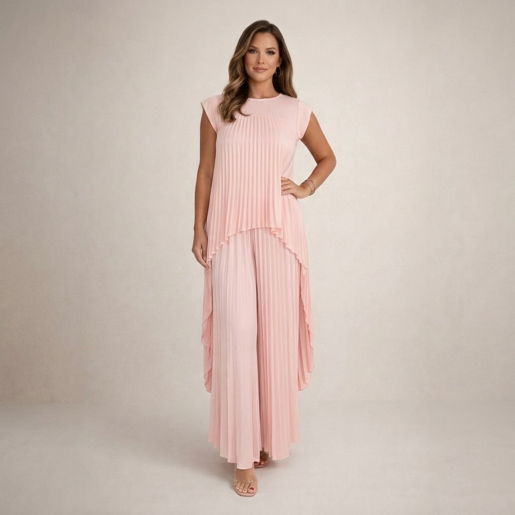 Halina | Elegancki Komplet Z Plisami