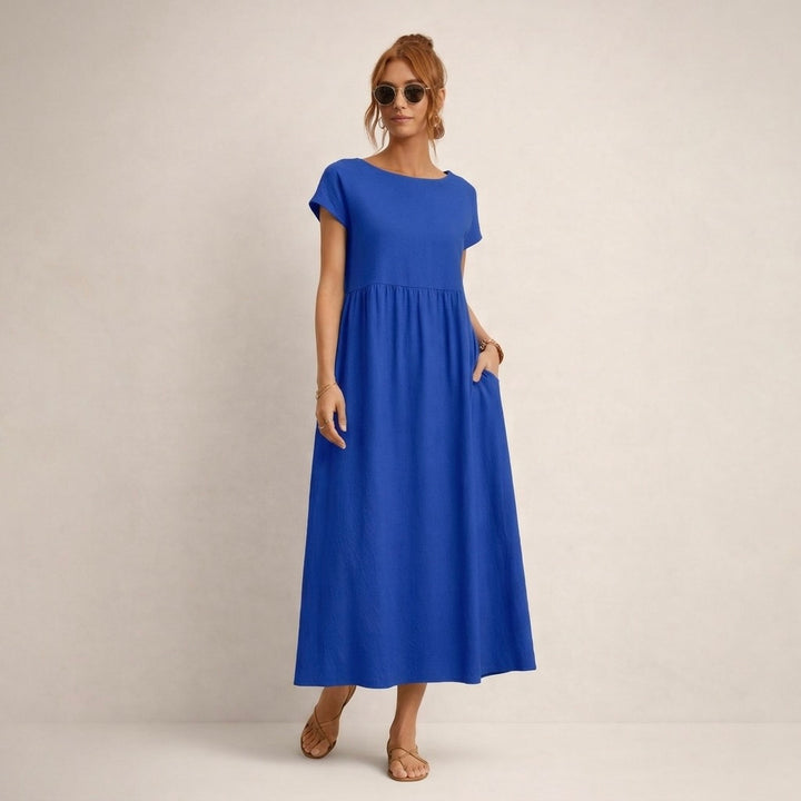 Clara | Wygodna Sukienka Z Kieszeniami