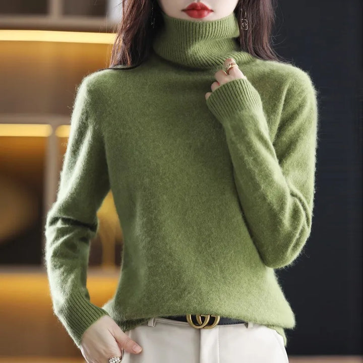 Irena™ | Kaszmirowy Sweter z Golfem