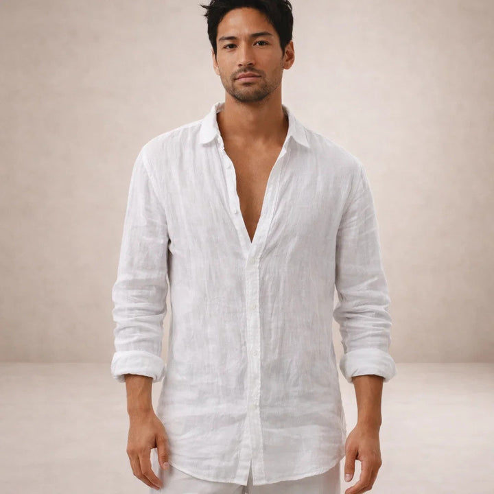 Emilio | Camisa de Lino para Hombre de Manga Larga