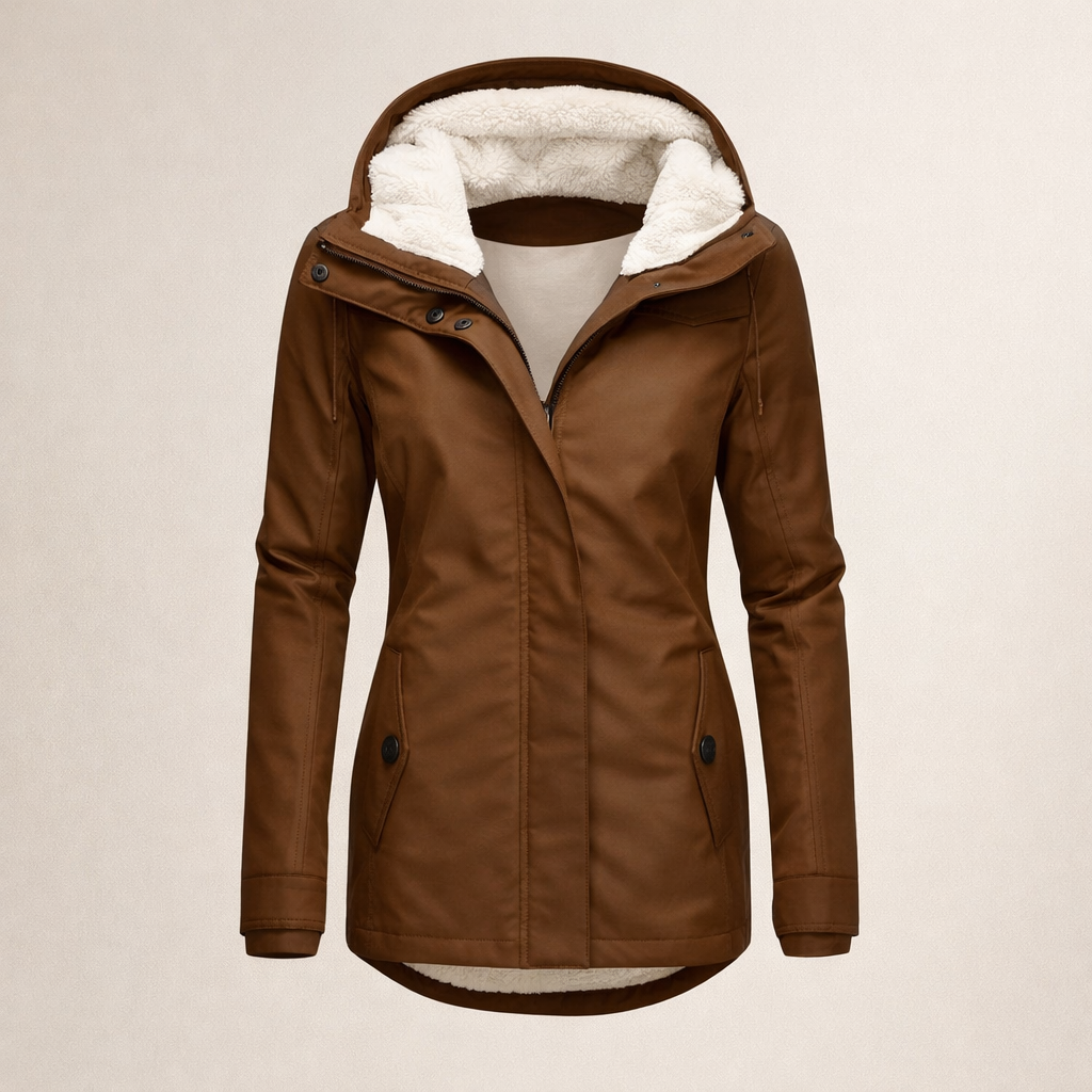 Zofia | Ocieplana Kurtka z Kapturem