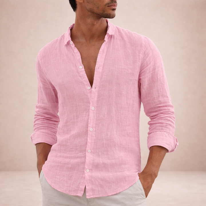 Emilio | Camisa de Lino para Hombre de Manga Larga