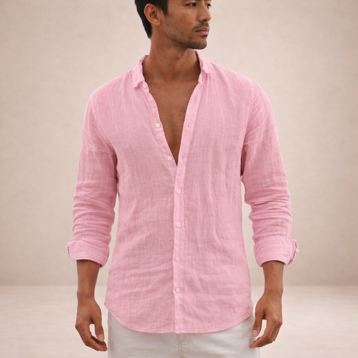 Emilio | Camisa de Lino para Hombre de Manga Larga
