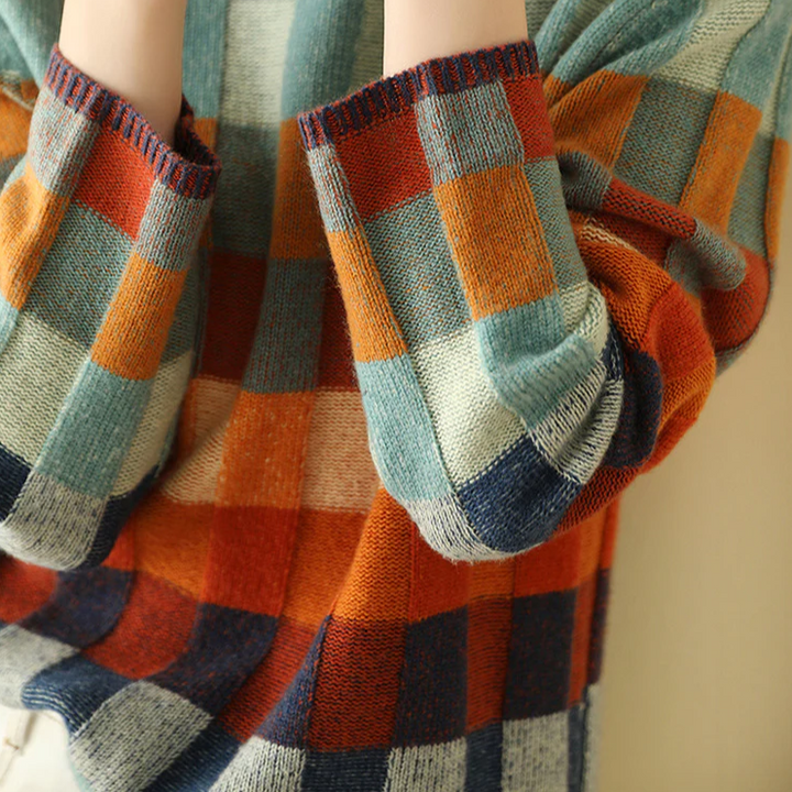 Magdalena™ | Dzianinowy Sweter W Kratę