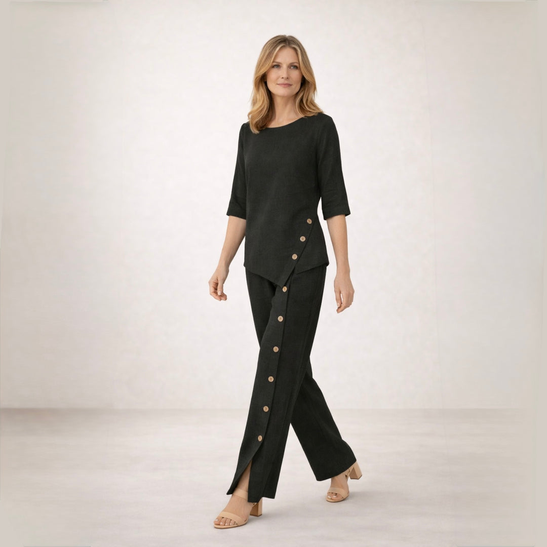 Grażyna | Elegancki Lniany Komplet