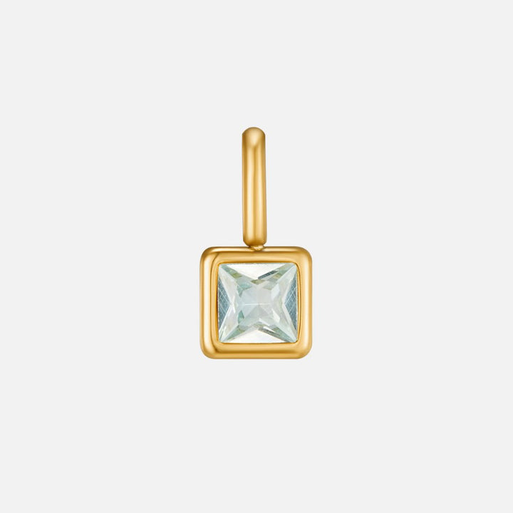 Naszyjnik z kamieniem urodzinowym Square Pendant