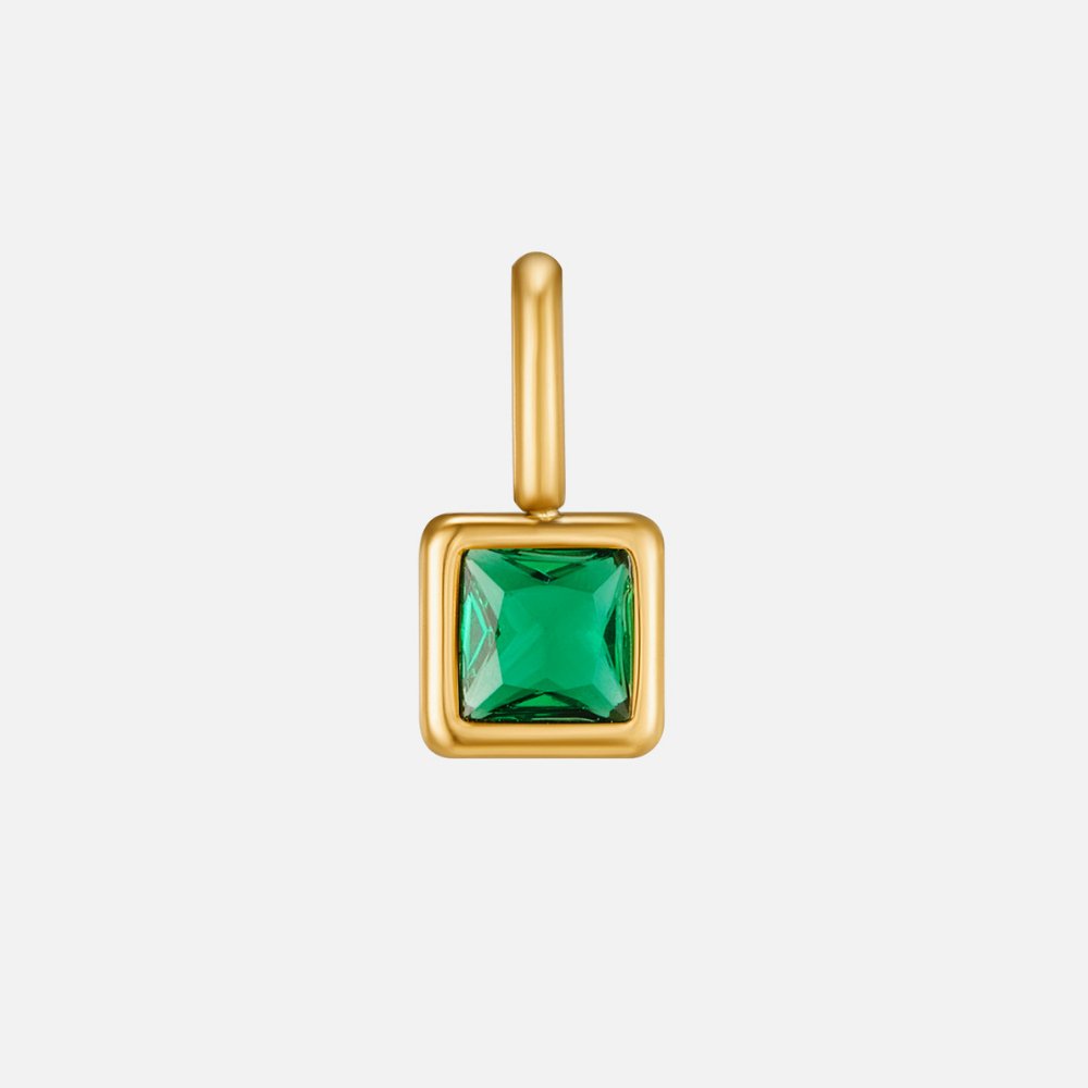 Naszyjnik z kamieniem urodzinowym Square Pendant