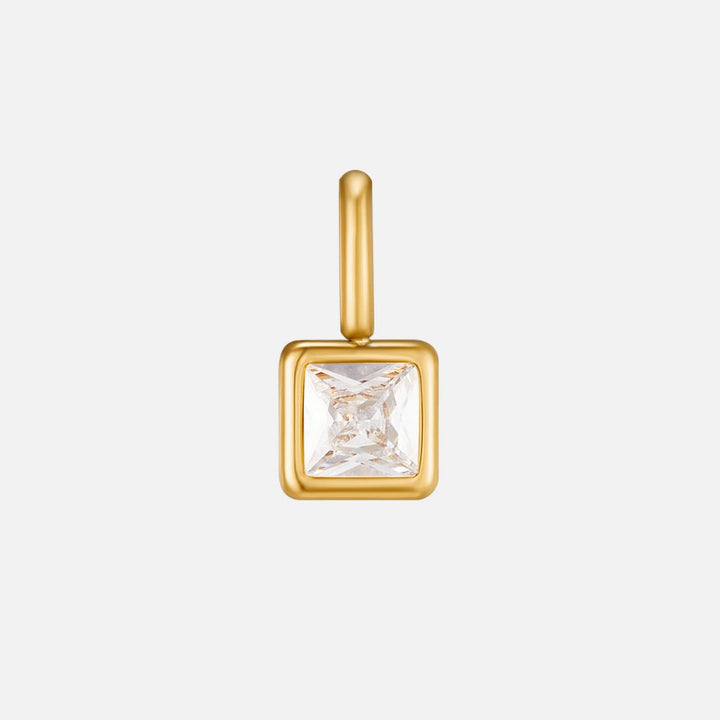Naszyjnik z kamieniem urodzinowym Square Pendant
