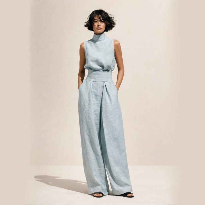 Elisa | Elegancki Kombinezon Z Wysokim Stanem