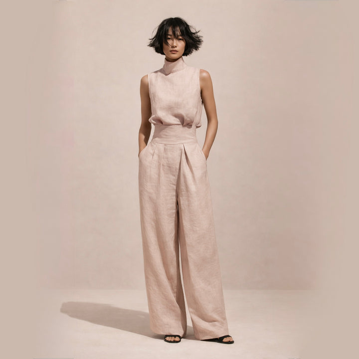 Elisa | Elegancki Kombinezon Z Wysokim Stanem