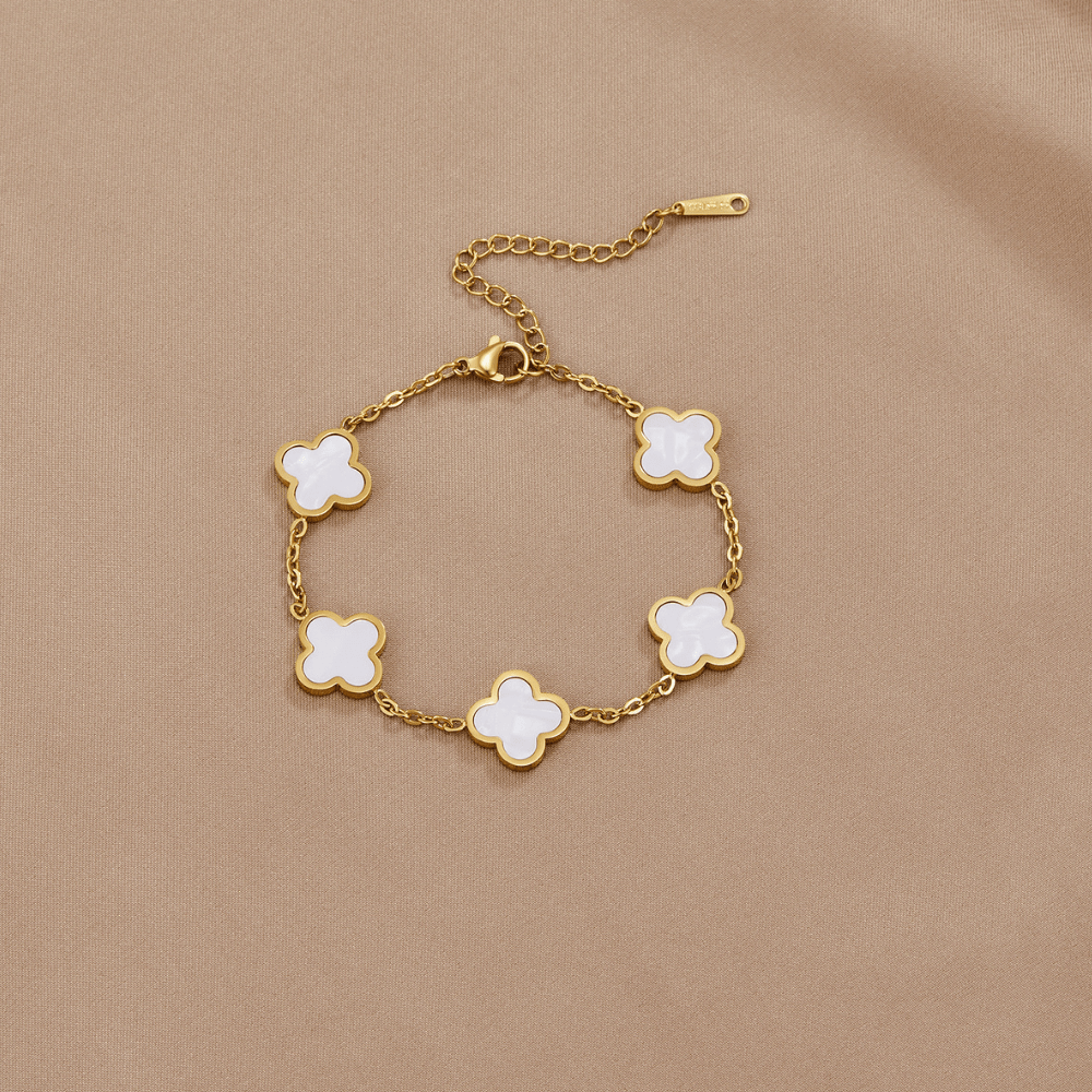 Bransoletka koniczynka White Clover