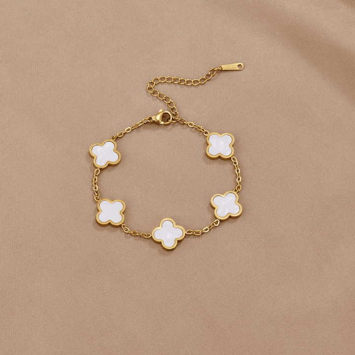 Bransoletka koniczynka White Clover