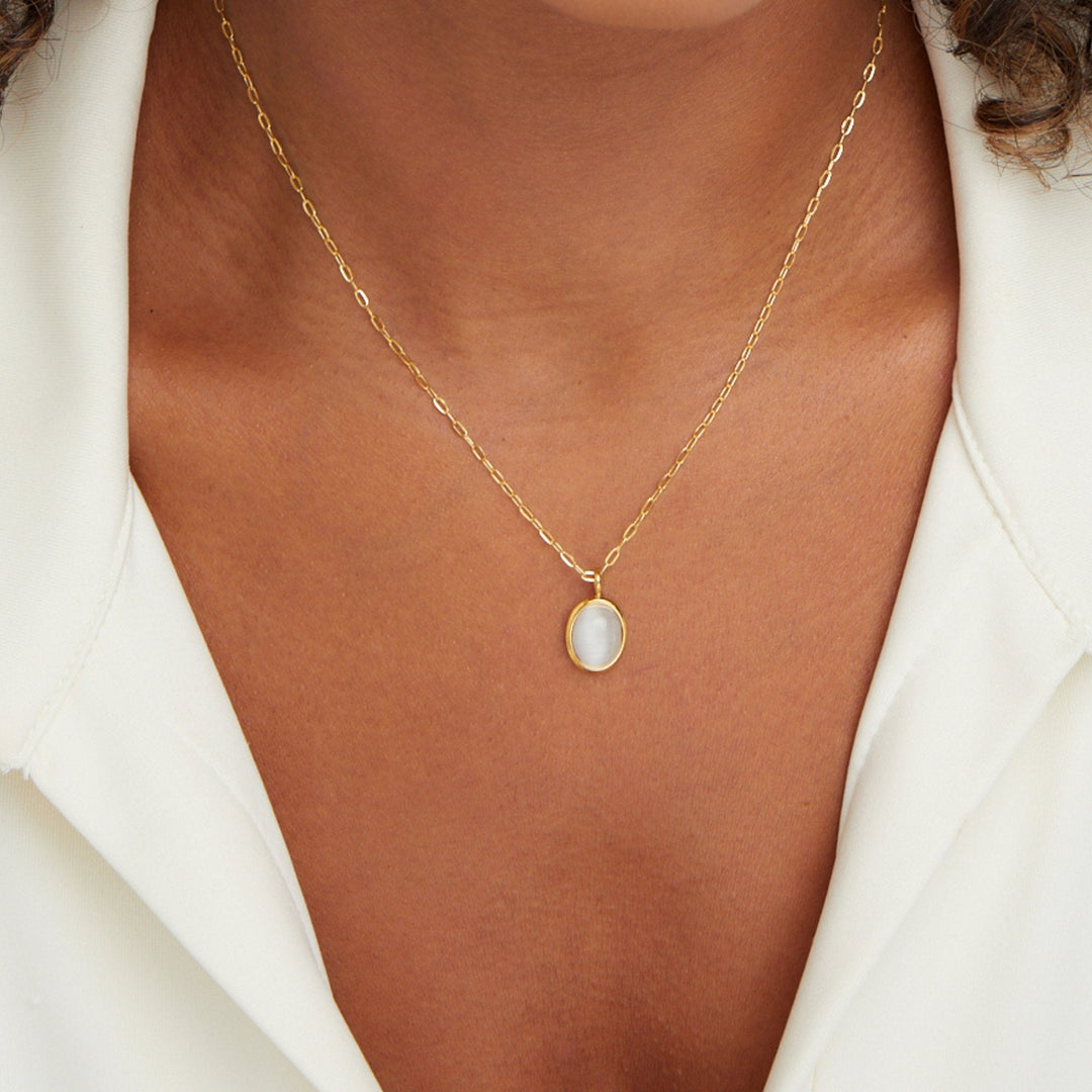 Naszyjnik White Opal